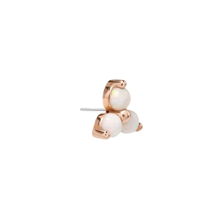 Tilum Trinity Opal Threadless Top 14kt Gold