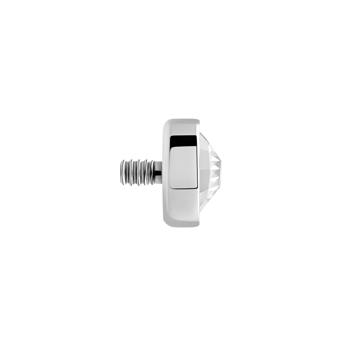 Tilum Internal Crystal Jewel Titanium Flat Disc Top