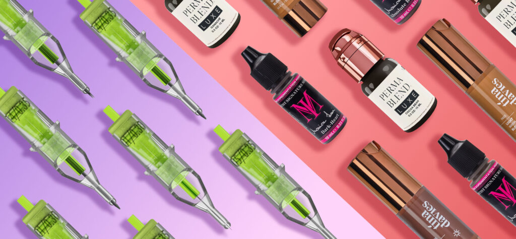 What are the best needle cartridges and pigments for brows?